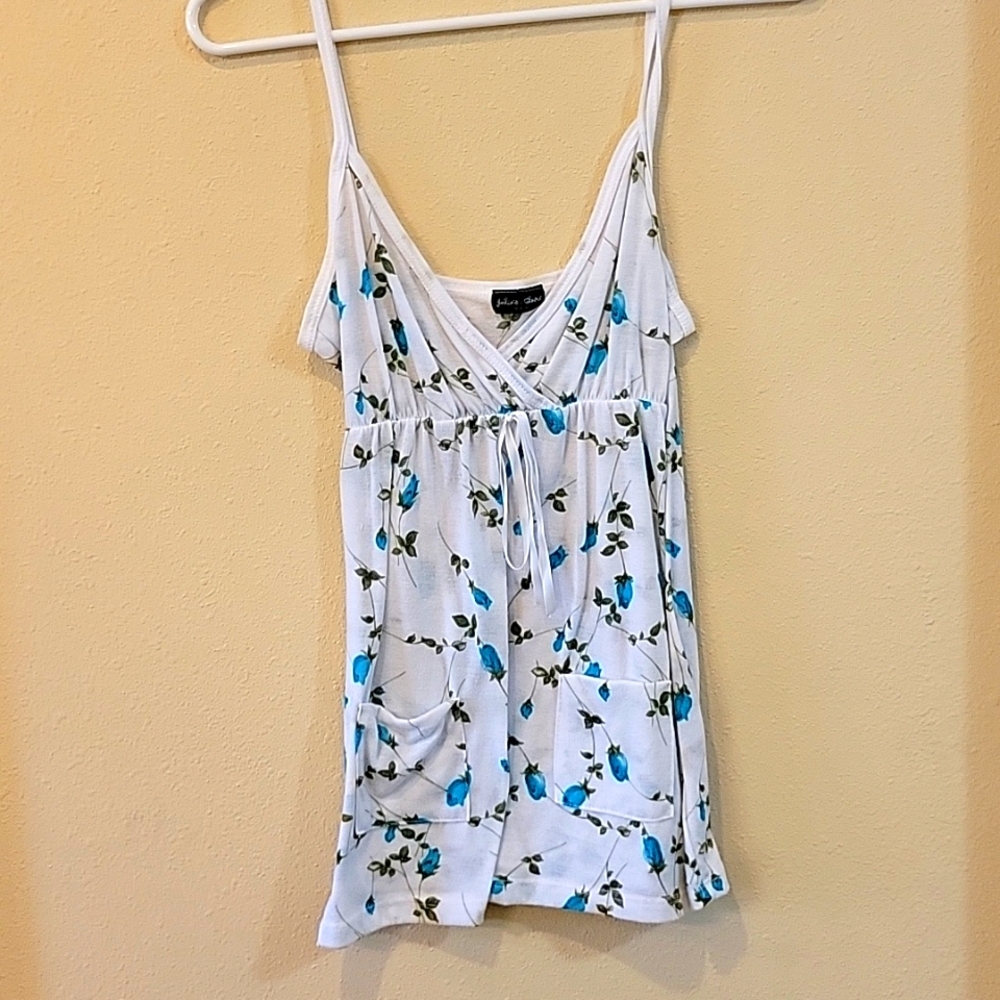 Flower summer strap blouse